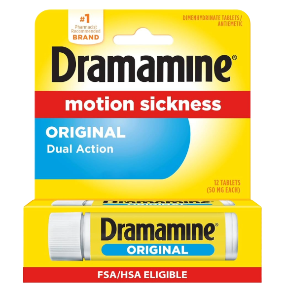 DRAMAMINE TABLETS 12'S PG