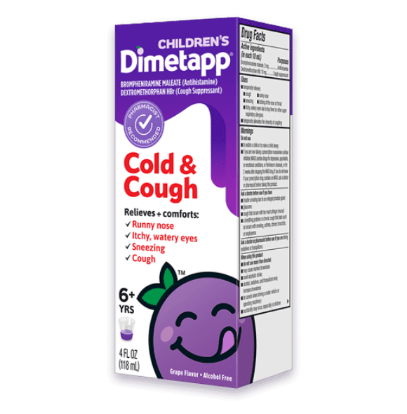 DIMETAPP CHILD COUGH + COLD 4 Z GRP