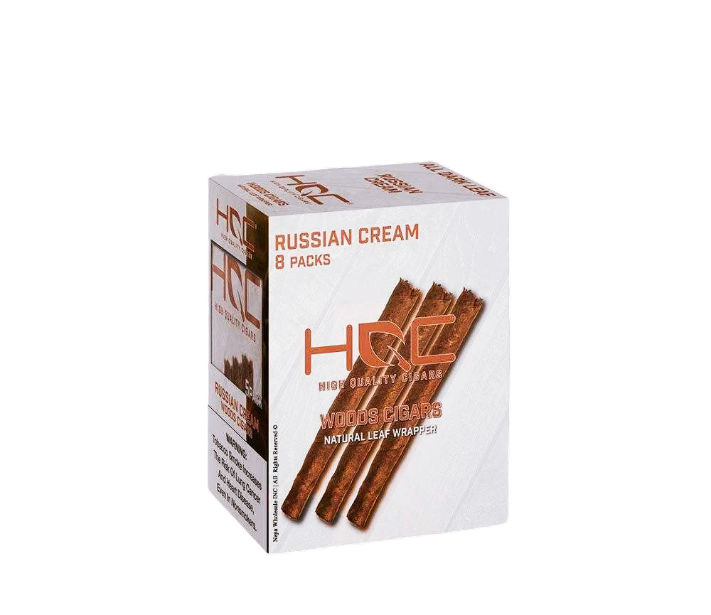 HQC WOODS CIGARS RUSSIAN CRM  8/5PK