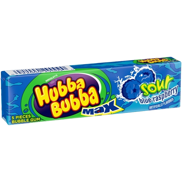 HUBBA BUBBA MAX BLUE RASPBERRY 18CT